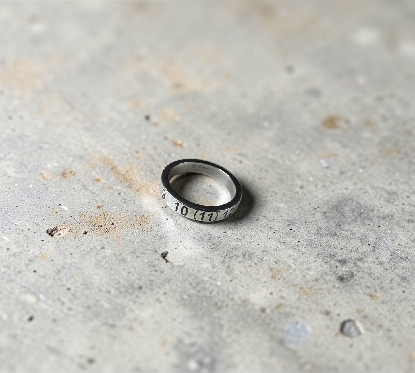 Maison Margiela Numerical Logo Ring メゾン マルジェラ ナンバリング ナロー リング シルバー925 17号