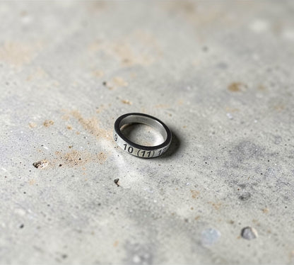 Maison Margiela Numerical Logo Ring メゾン マルジェラ ナンバリング ナロー リング シルバー925 17号
