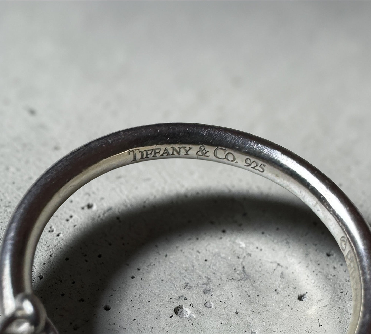 Tiffany & Co. ヴィンテージ オープンハート チャーム リング シルバー925 9号 エルサ・ペレッティ