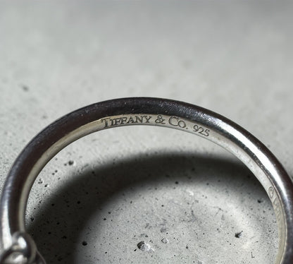 Tiffany & Co. ヴィンテージ オープンハート チャーム リング シルバー925 9号 エルサ・ペレッティ