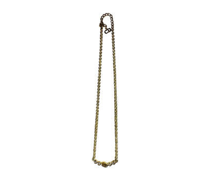 Christian Dior / CD Logo Crystal Necklace