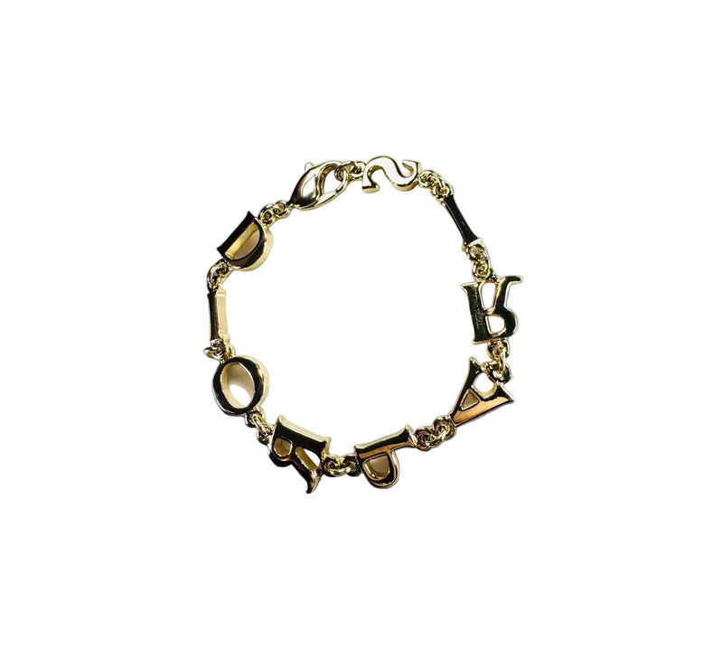 Christian Dior / DIOR Logo Alphabet Charm Bracelet
