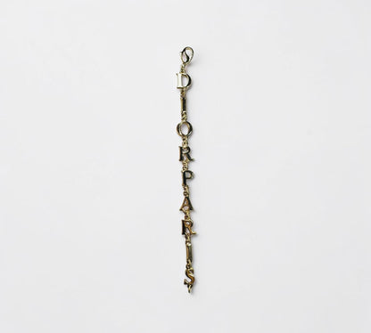 Christian Dior DIOR Logo Alphabet Charm Bracelet ヴィンテージ ロゴ アルファベット チャーム ブレスレット ゴールド
