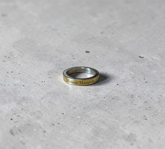Maison Margiela Gold-Plated Logo Engraved Ring メゾン マルジェラ ゴールド ロゴ エングレーブ リング 10号