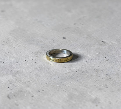 Maison Margiela Gold-Plated Logo Engraved Ring メゾン マルジェラ ゴールド ロゴ エングレーブ リング 8号