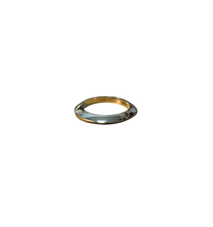 Bottega Veneta / Gold-Plated Sterling Silver Band Ring