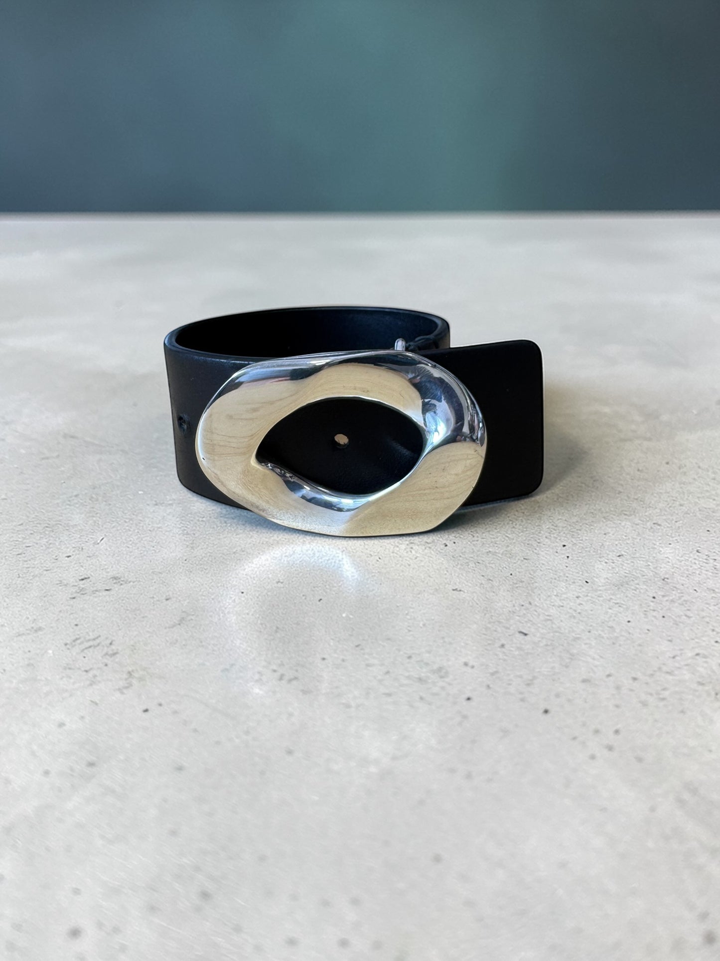 Bottega Veneta Sardine Leather Bracelet ボッテガ・ヴェネタ サーディン レザー ブレスレット シルバー925 ブラックレザー