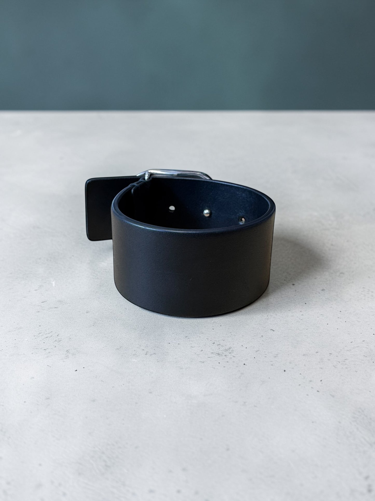 Bottega Veneta Sardine Leather Bracelet ボッテガ・ヴェネタ サーディン レザー ブレスレット シルバー925 ブラックレザー