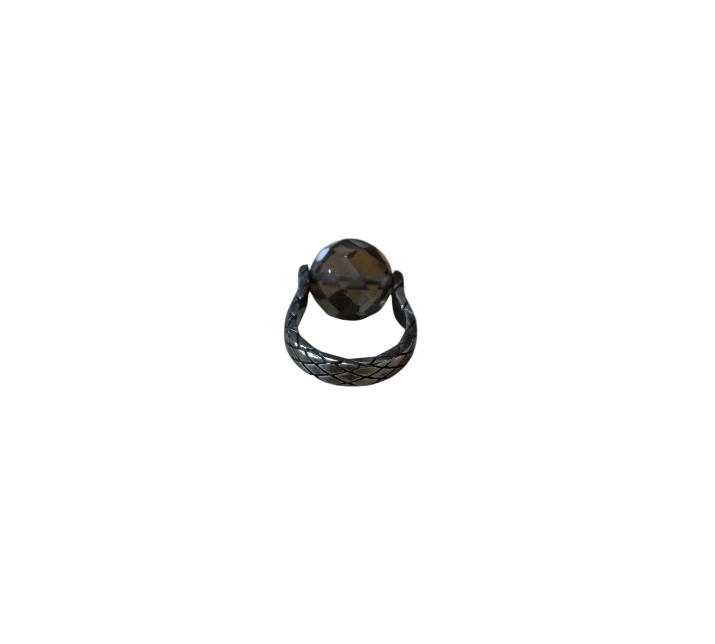 Bottega Veneta / Intrecciato Smoky Stone Ring