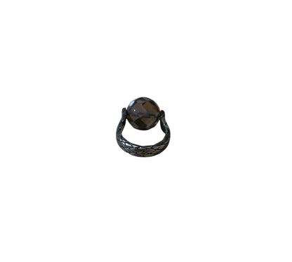 Bottega Veneta / Intrecciato Smoky Stone Ring