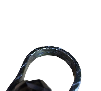 Bottega Veneta / Intrecciato Smoky Stone Ring