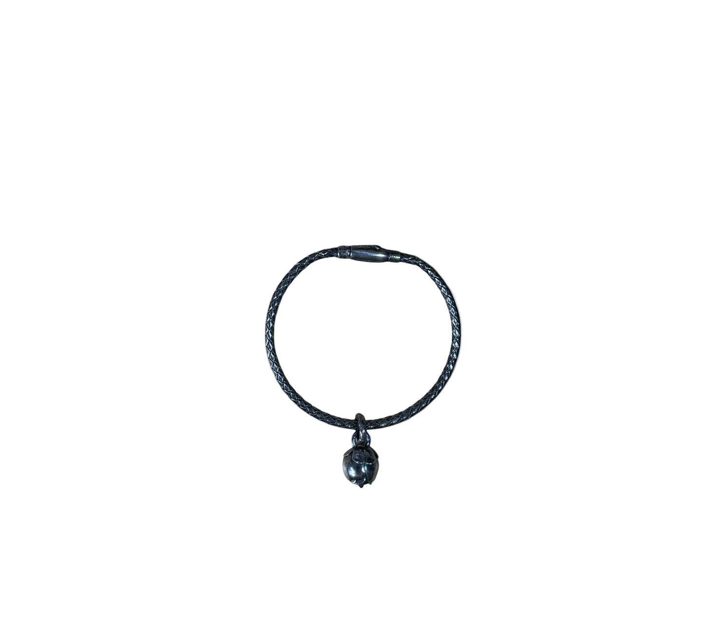 Bottega Veneta / Intrecciato Bracelet with Charm
