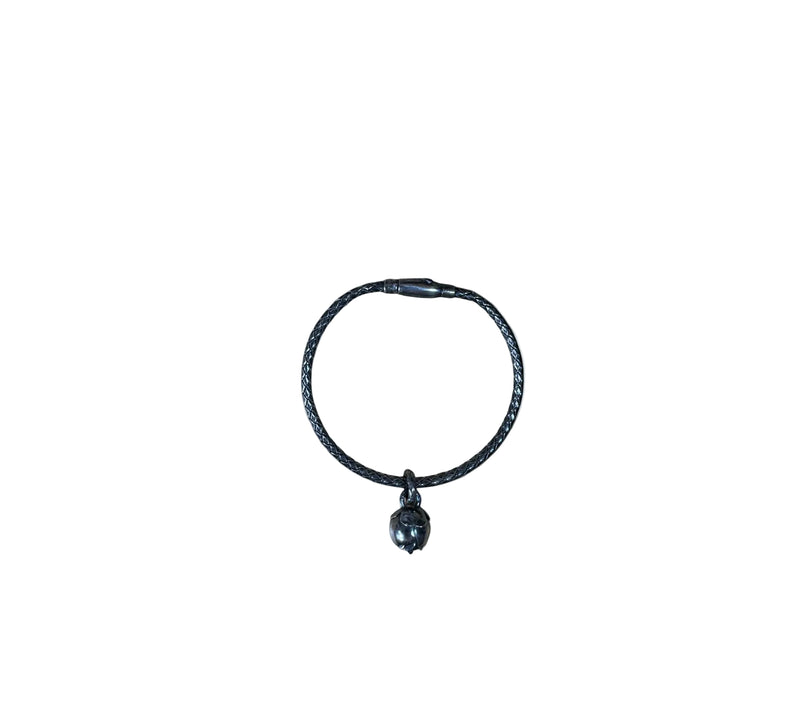 Bottega Veneta / Intrecciato Bracelet with Charm
