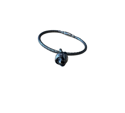 Bottega Veneta / Intrecciato Bracelet with Charm