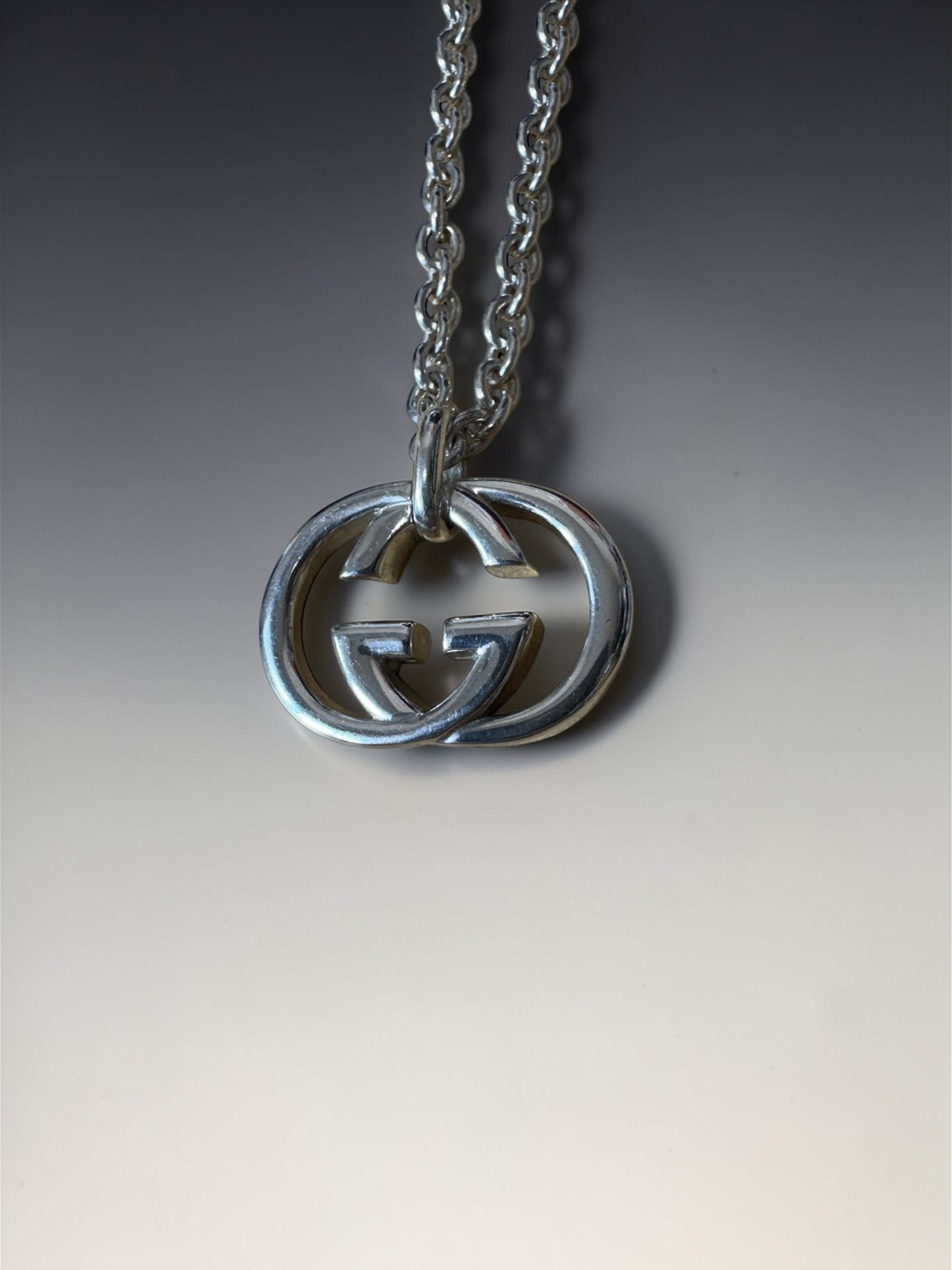 Gucci Interlocking G Pendant Necklace グッチ インターロッキング G ペンダント ネックレス シルバー925 45cm