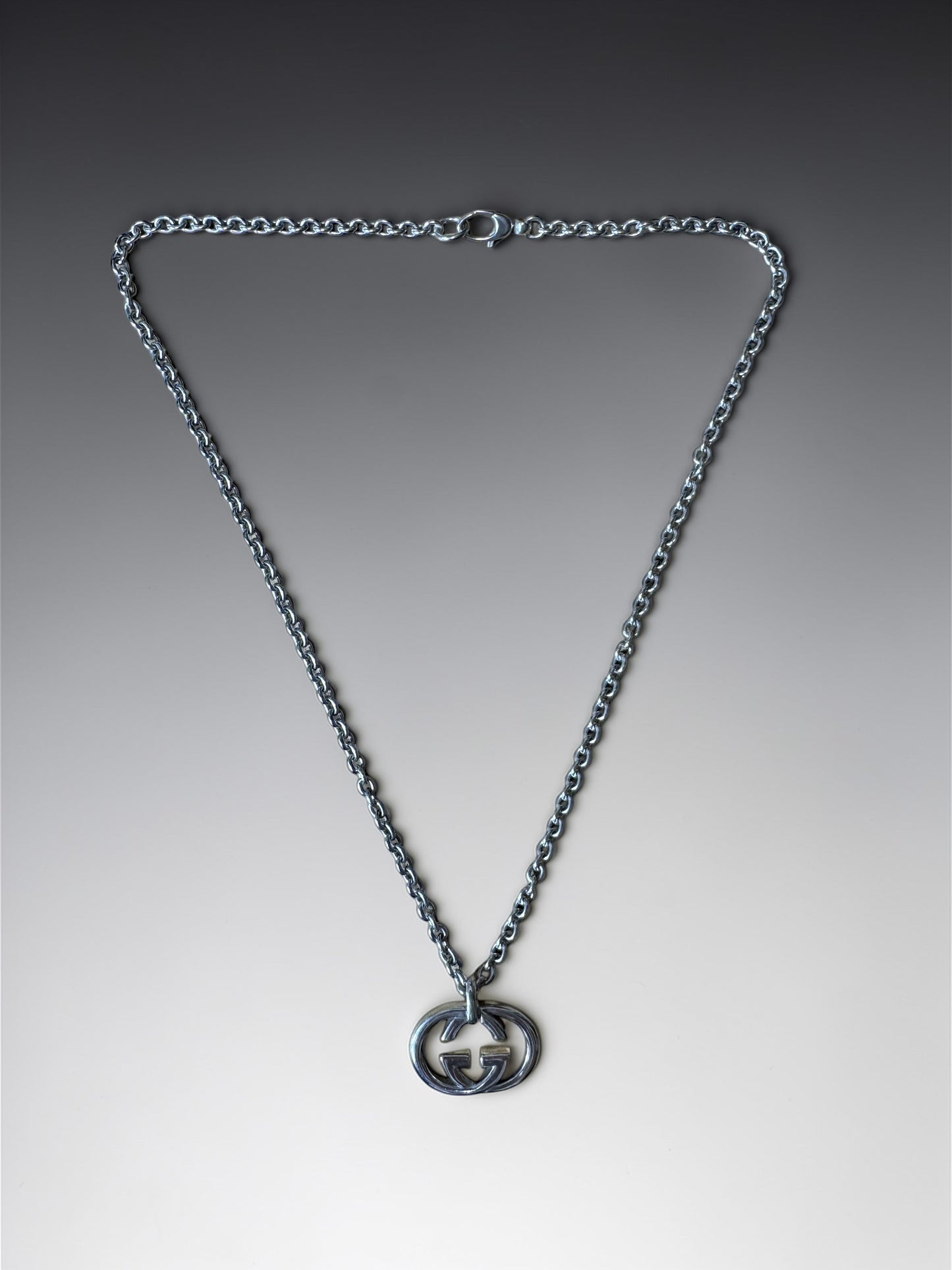 Gucci Interlocking G Pendant Necklace グッチ インターロッキング G ペンダント ネックレス シルバー925 45cm
