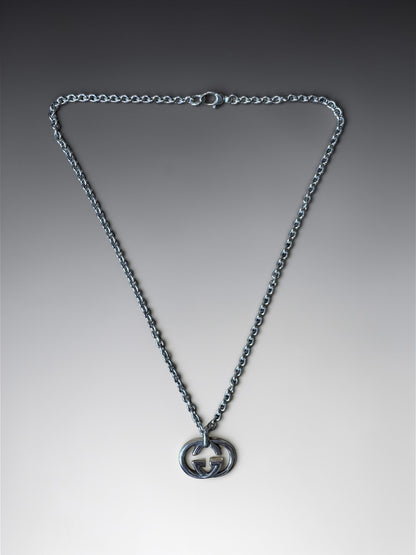 Gucci Interlocking G Pendant Necklace グッチ インターロッキング G ペンダント ネックレス シルバー925 45cm
