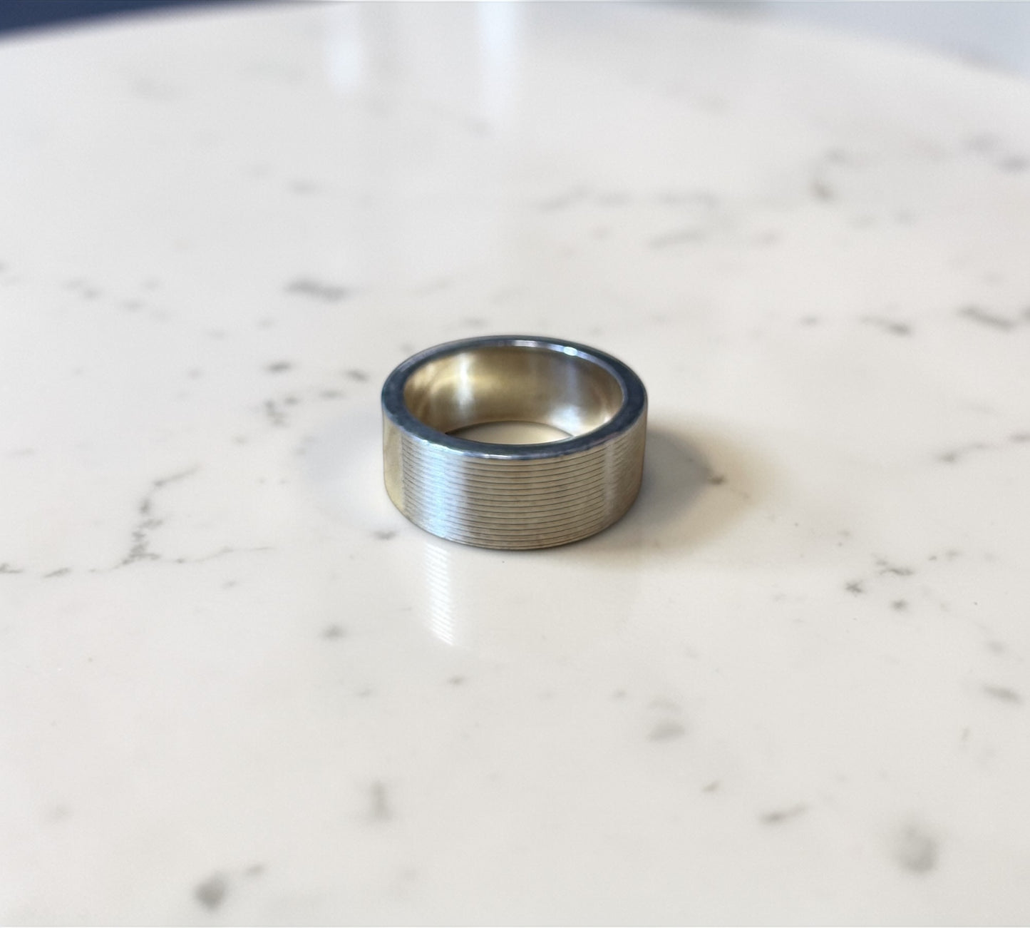 Gucci Trademark Wide Band Ring グッチ トレードマーク ワイド バンド ロゴ リング シルバー925 14号