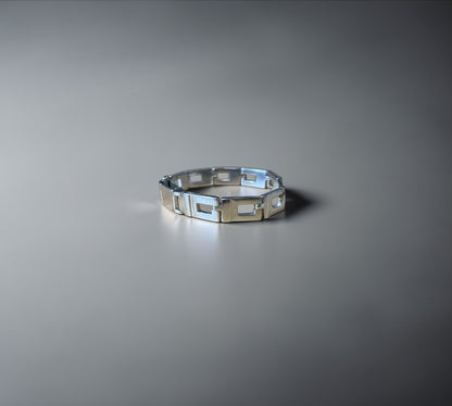 Gucci Square Open Link Bracelet グッチ スクエア オープン リンク ブレスレット シルバー925 16cm