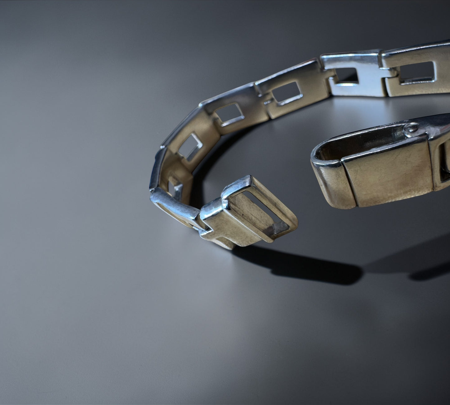 Gucci Square Open Link Bracelet グッチ スクエア オープン リンク ブレスレット シルバー925 16cm