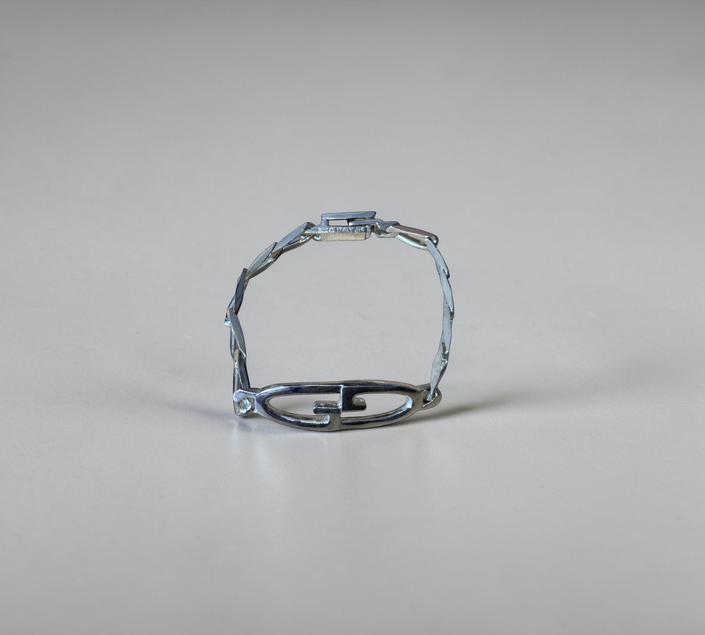 Gucci GG Logo ID Plate Bracelet グッチ GG ロゴ インターロッキング プレート ブレスレット シルバー925 18cm