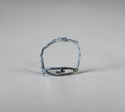 Gucci GG Logo ID Plate Bracelet グッチ GG ロゴ インターロッキング プレート ブレスレット シルバー925 18cm