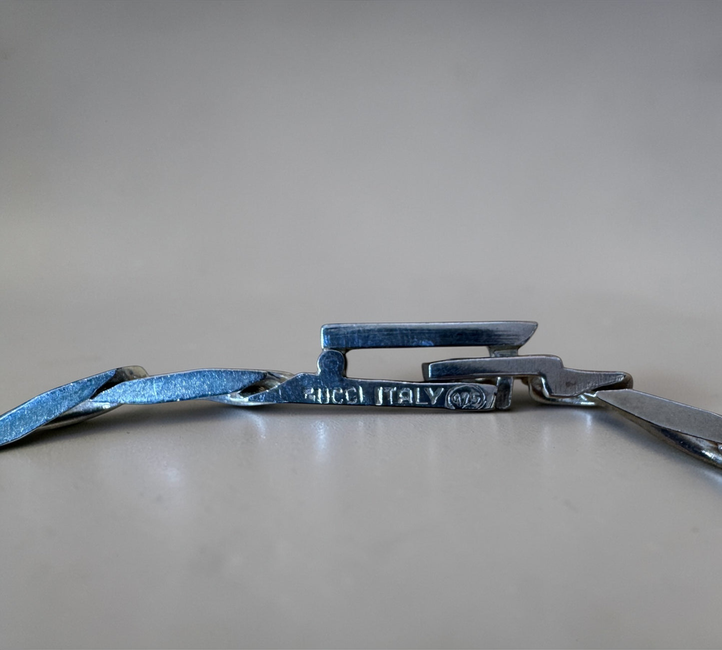 Gucci GG Logo ID Plate Bracelet グッチ GG ロゴ インターロッキング プレート ブレスレット シルバー925 18cm