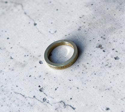 Maison Margiela Gold-Plated Logo Engraved Ring メゾン マルジェラ ゴールド ロゴ エングレーブ リング 10号