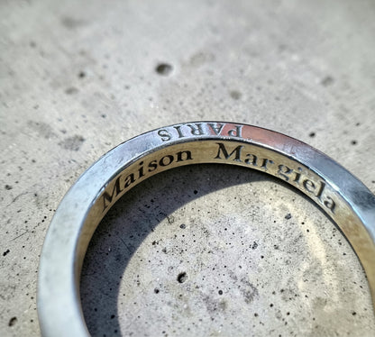 Maison Margiela メゾン マルジェラ ロゴ ナロー リング シルバー925 12号