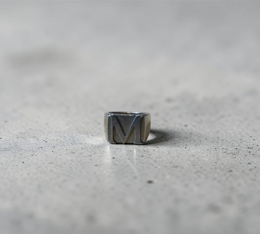 Maison Margiela Logo Engraved Ring メゾン マルジェラ Mロゴ シグネット リング シルバー925 15号